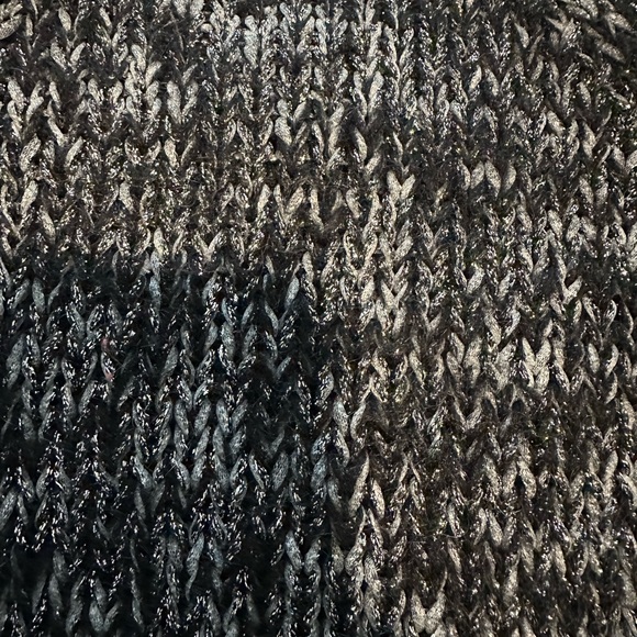 Vintage Holiday Black/Silver Sweater, Size S - Picture 2 of 4